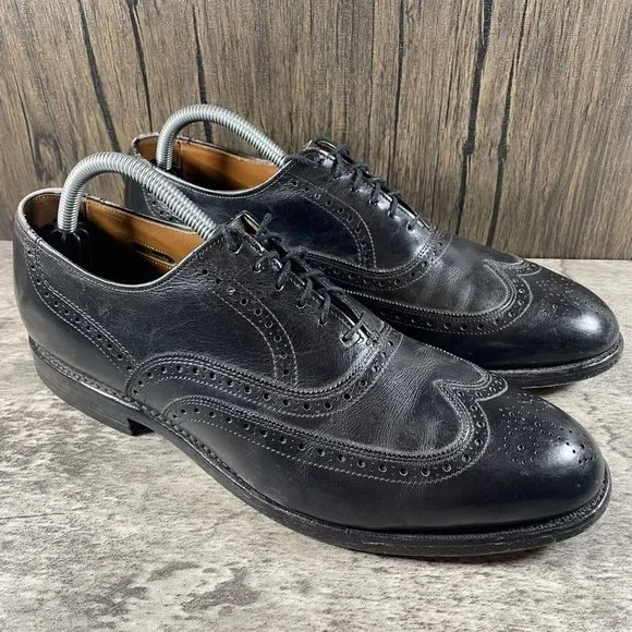 Allen Edmonds Chester Black Oxfords Dress Shoes Mens Size 10